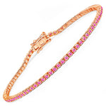 Round Bezel Set Station Bracelet