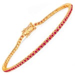 Round Bezel Set Station Bracelet