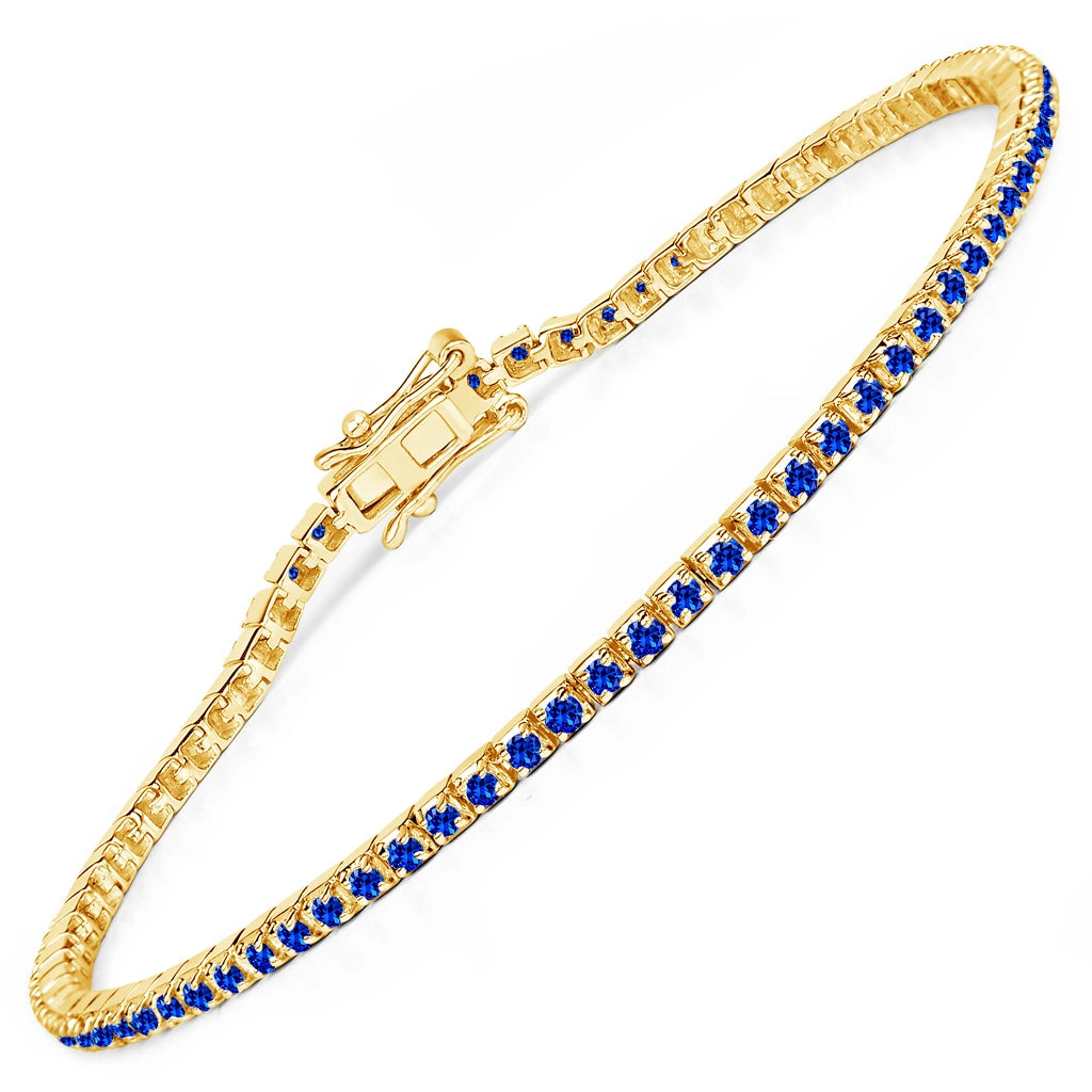 Round Bezel Set Station Bracelet