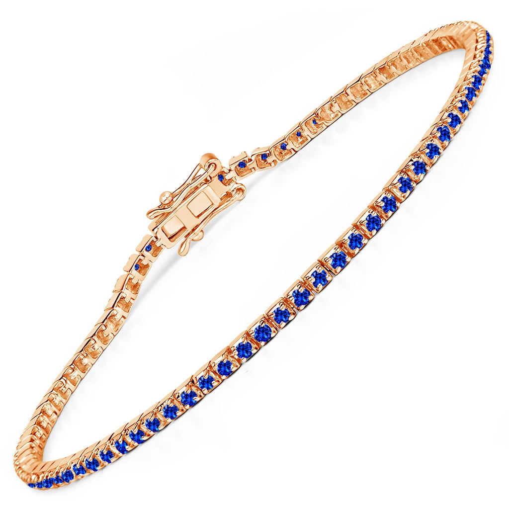 Round Bezel Set Station Bracelet