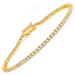 Round Bezel Set Station Bracelet