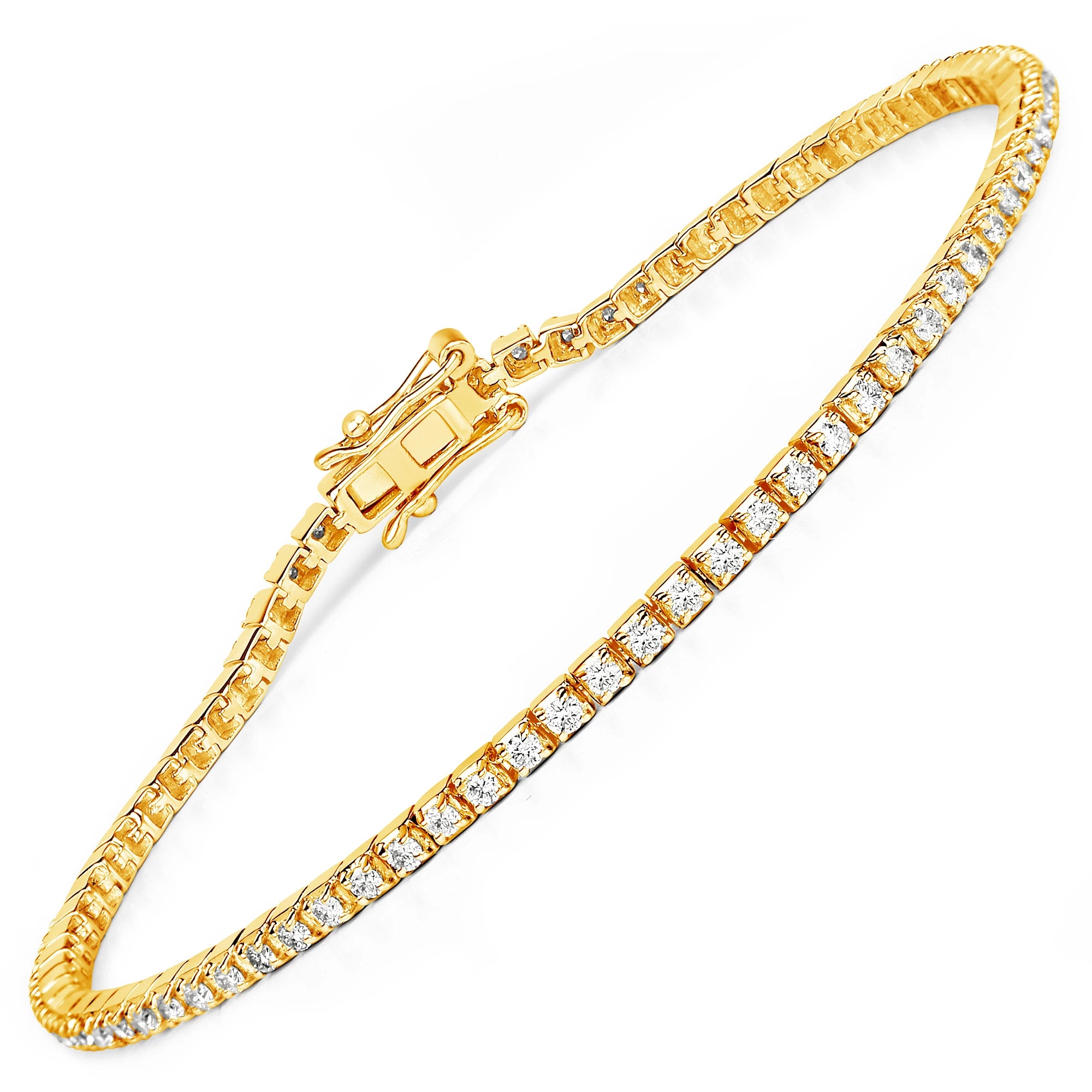 Round Bezel Set Station Bracelet