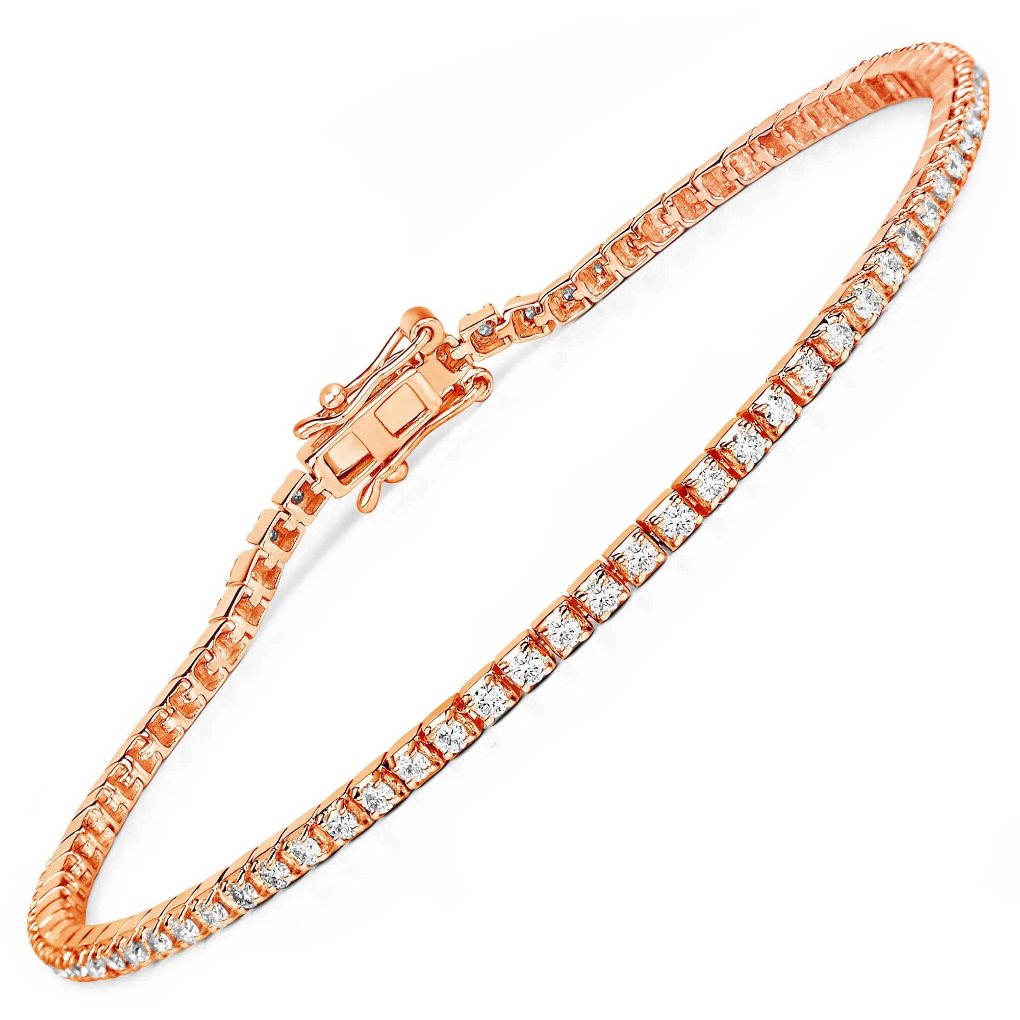 Round Bezel Set Station Bracelet