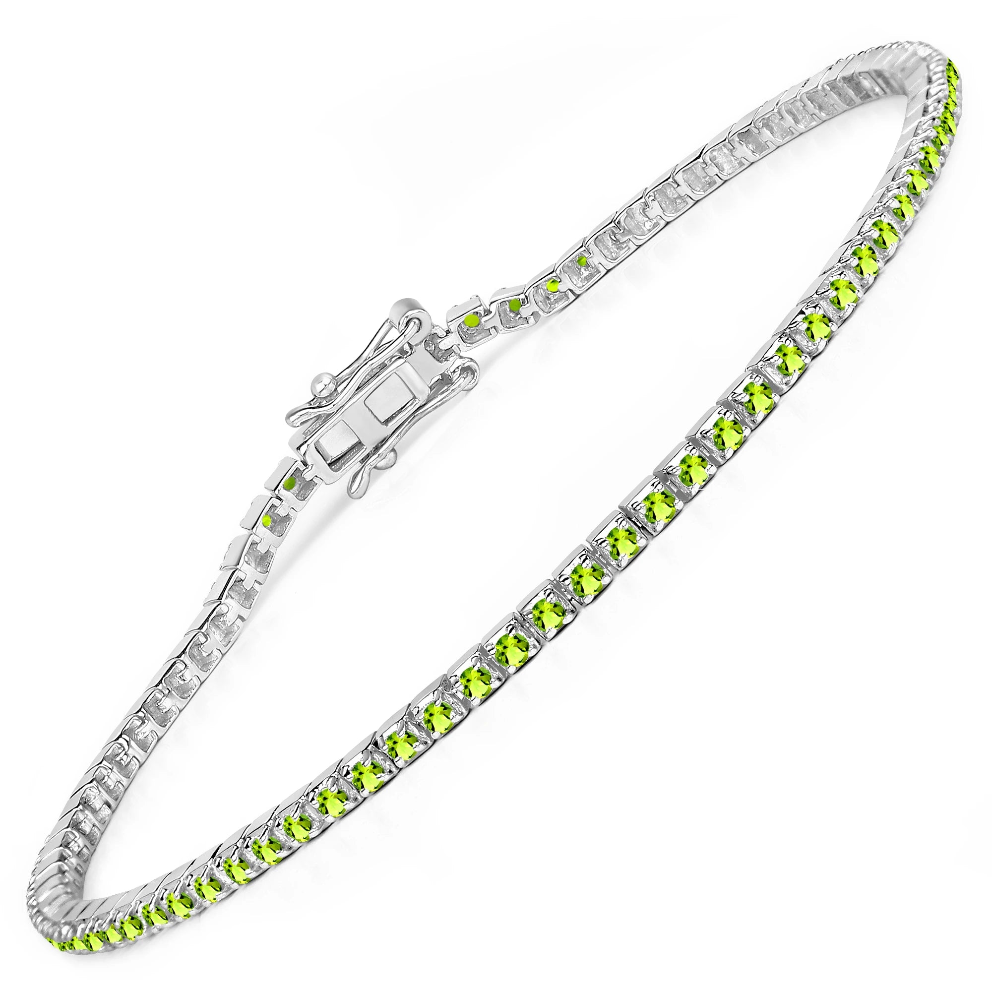 Round Bezel Set Station Bracelet