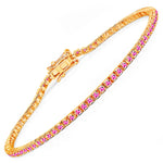 Round Bezel Set Station Bracelet