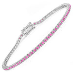 Round Bezel Set Station Bracelet