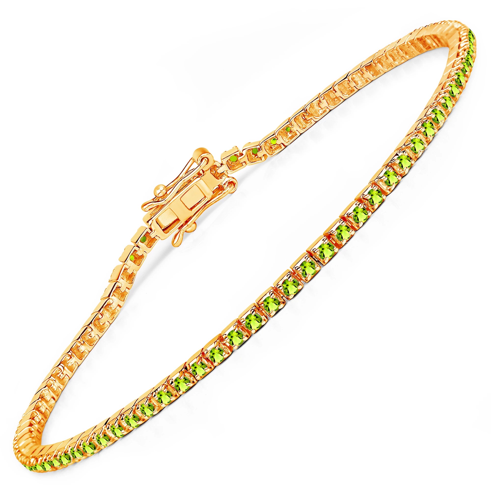 Round Bezel Set Station Bracelet
