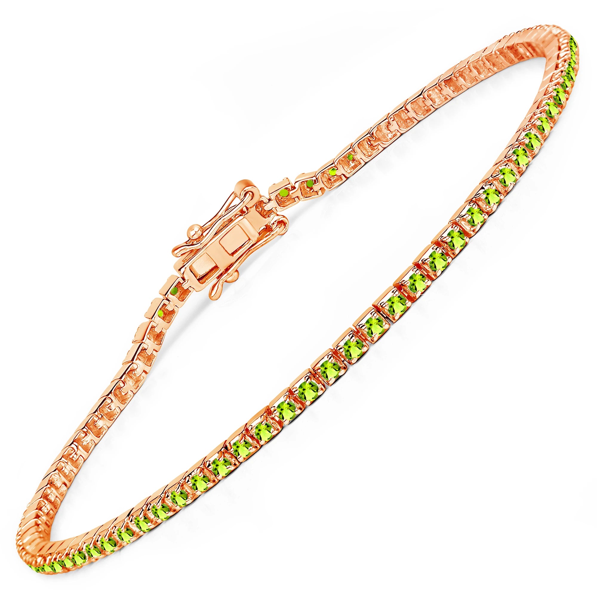 Round Bezel Set Station Bracelet