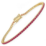 Round Bezel Set Station Bracelet