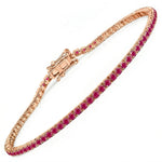 Round Bezel Set Station Bracelet