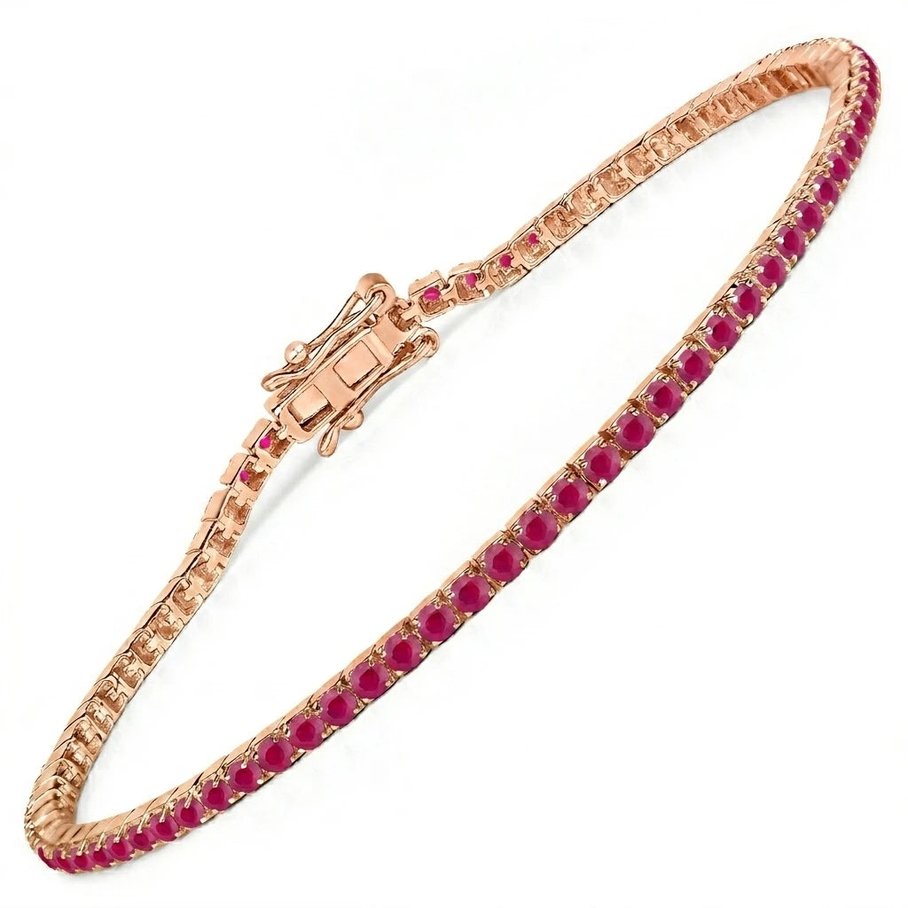 Round Bezel Set Station Bracelet
