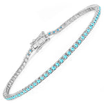 Round Bezel Set Station Bracelet