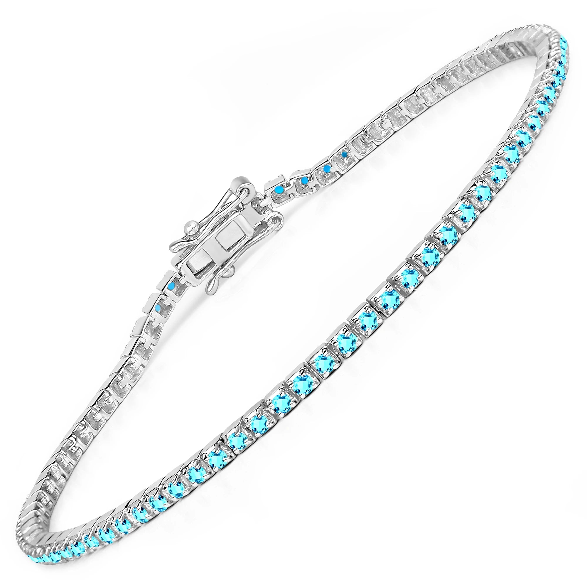 Round Bezel Set Station Bracelet