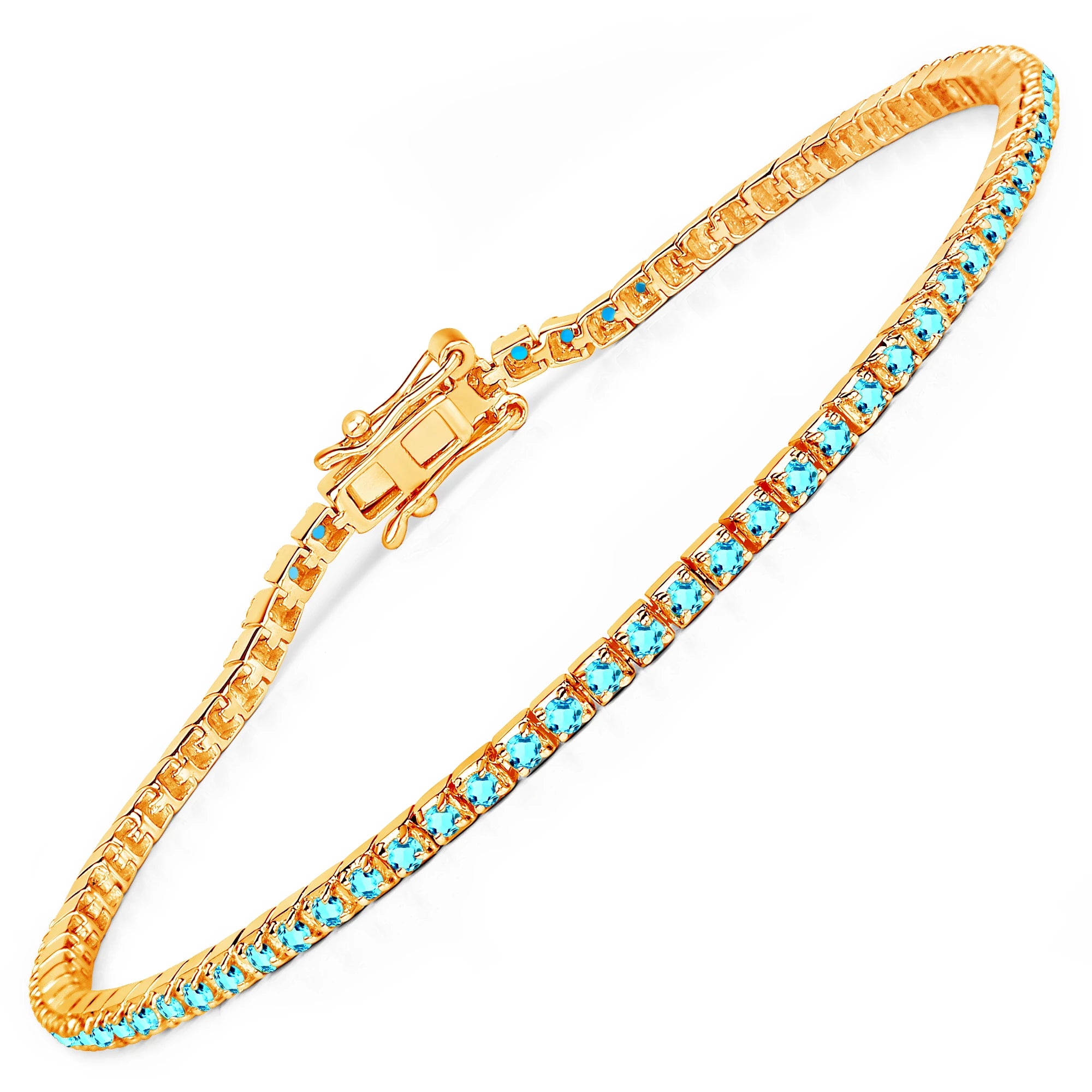 Round Bezel Set Station Bracelet