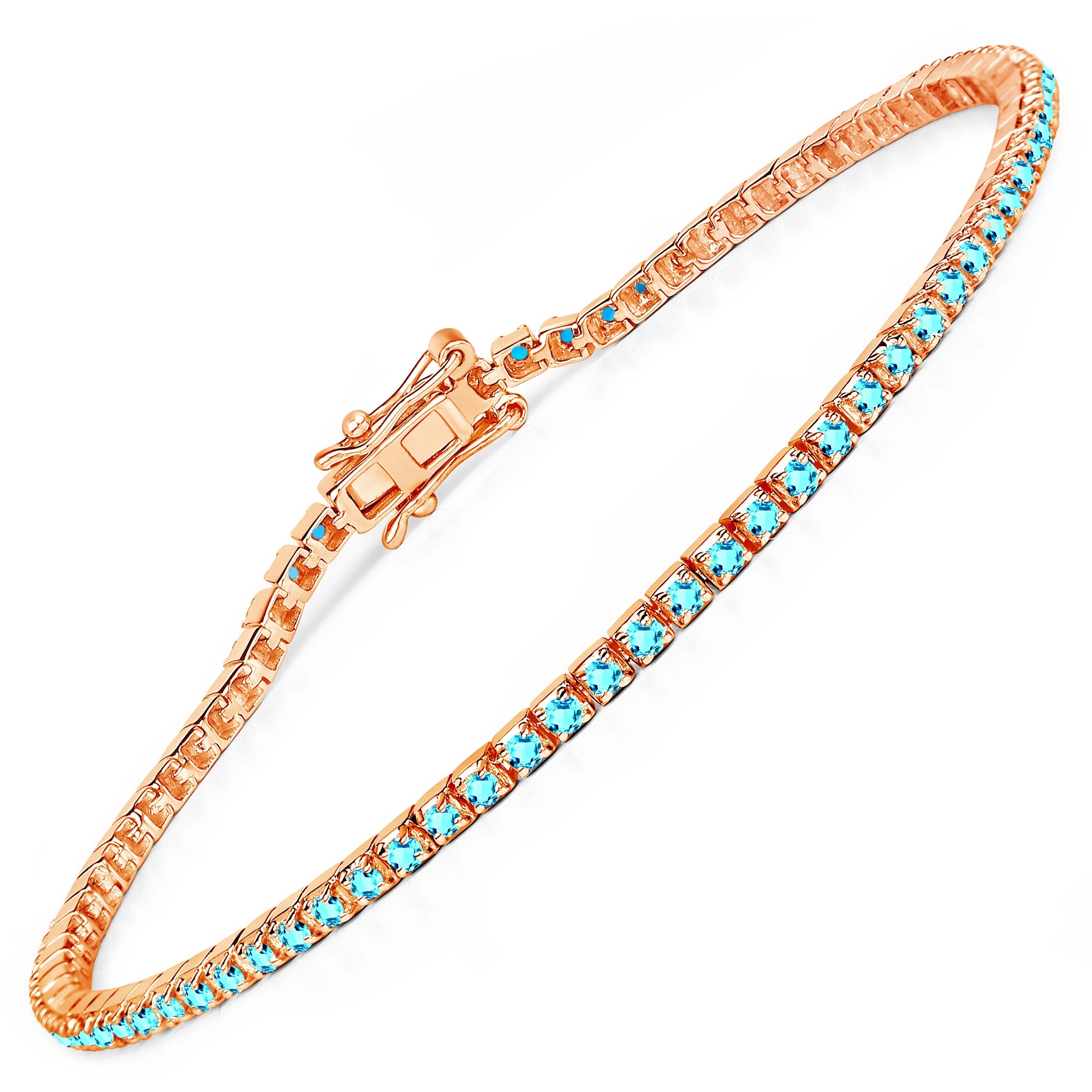 Round Bezel Set Station Bracelet