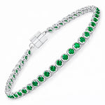 Round Prong Set Magnet Lock Bracelet