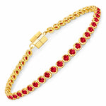 Round Prong Set Magnet Lock Bracelet