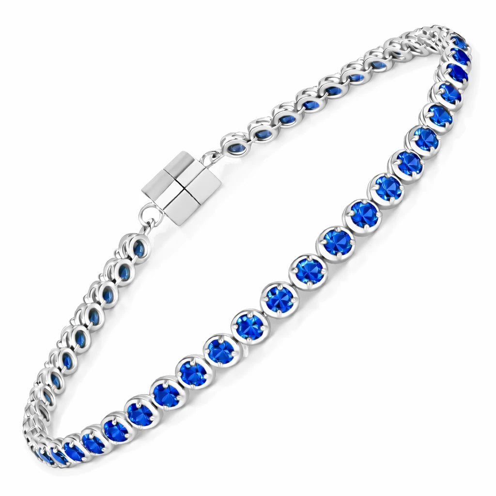 Round Prong Set Magnet Lock Bracelet