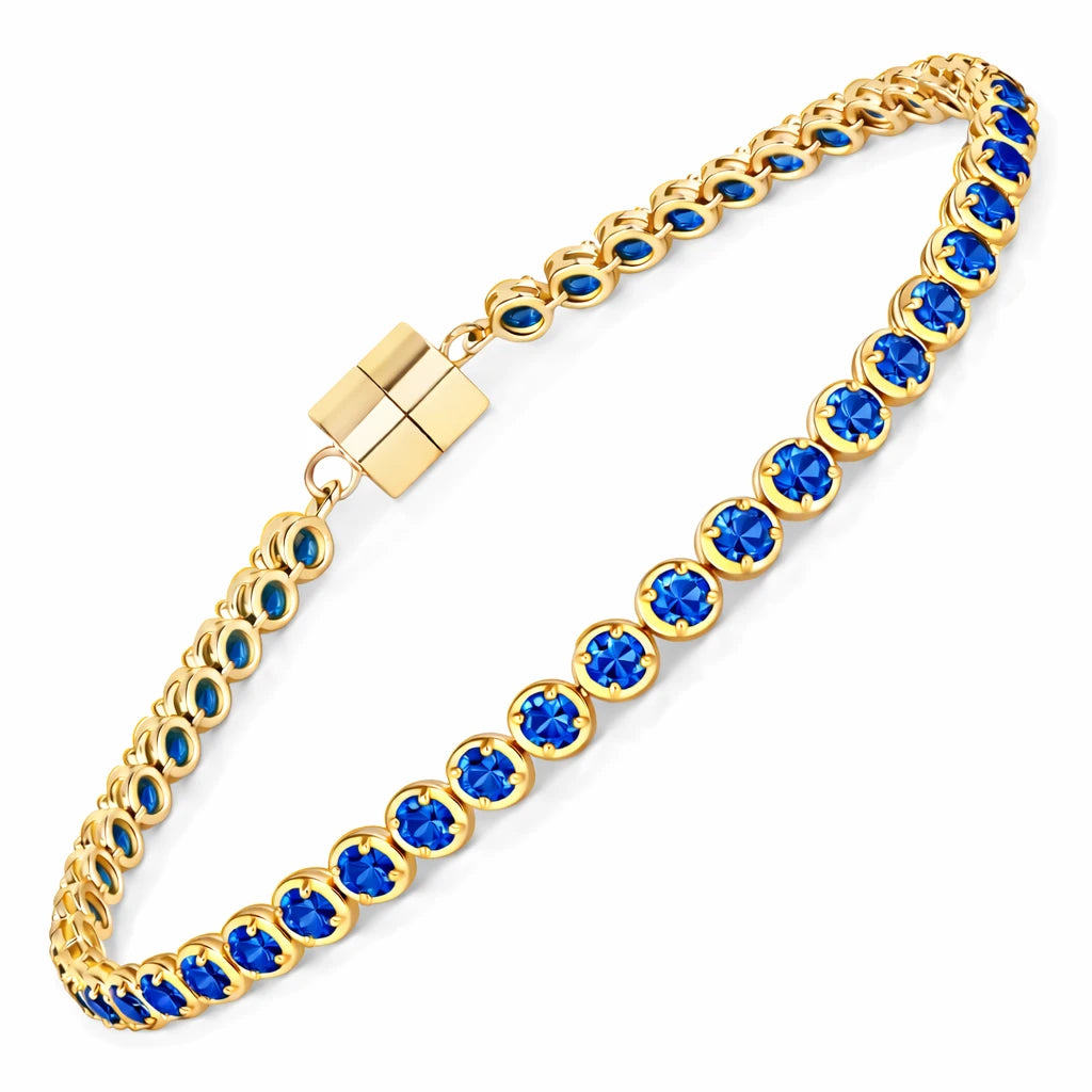 Round Prong Set Magnet Lock Bracelet