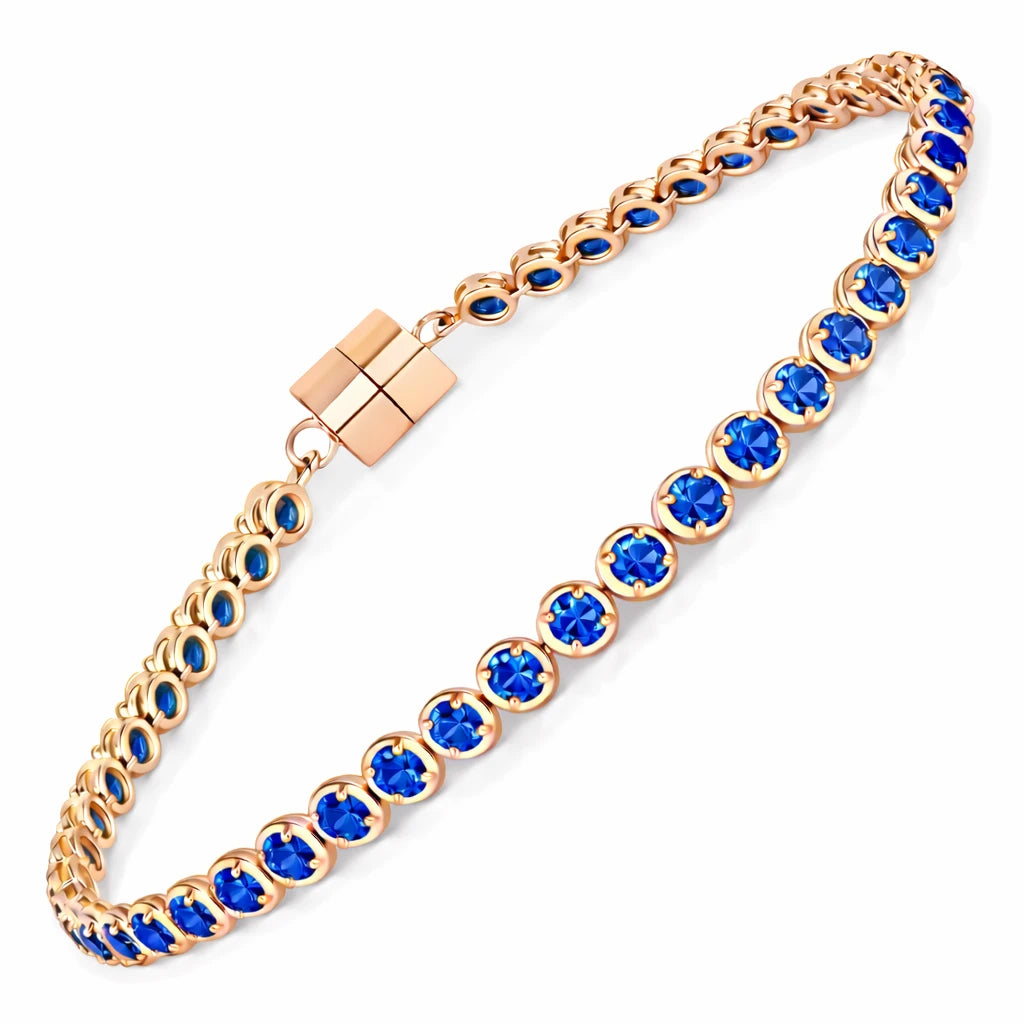 Round Prong Set Magnet Lock Bracelet