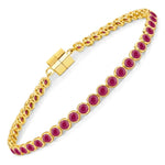 Round Prong Set Magnet Lock Bracelet