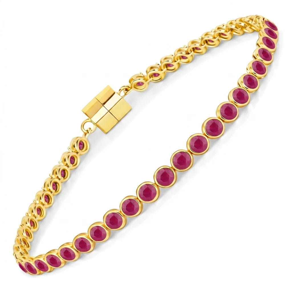 Round Prong Set Magnet Lock Bracelet