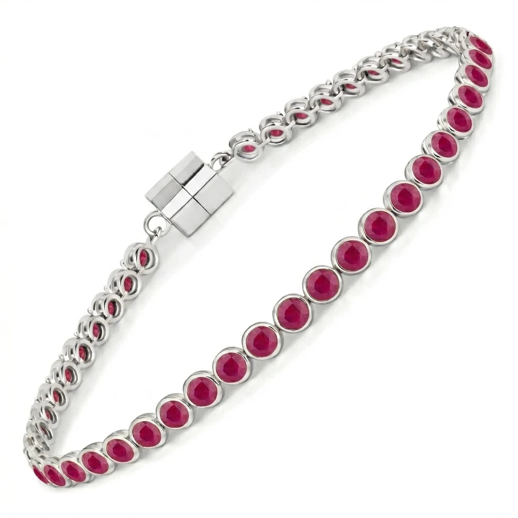 Round Prong Set Magnet Lock Bracelet