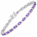 Aurelia Oval Diamond Accent Line Bracelet