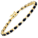 Aurelia Oval Diamond Accent Line Bracelet