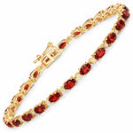 Aurelia Oval Diamond Accent Line Bracelet