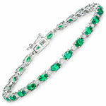 Aurelia Oval Diamond Accent Line Bracelet