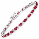 Aurelia Oval Diamond Accent Line Bracelet