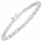 Aurelia Oval Diamond Accent Line Bracelet