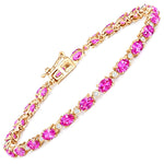 Aurelia Oval Diamond Accent Line Bracelet