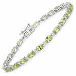 Aurelia Oval Diamond Accent Line Bracelet