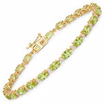 Aurelia Oval Diamond Accent Line Bracelet