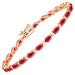 Aurelia Oval Diamond Accent Line Bracelet