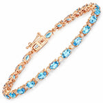 Aurelia Oval Diamond Accent Line Bracelet