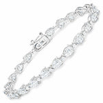 Pear Diamond Accent Line Bracelet
