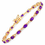 Oval Diamond Accent Bracelet