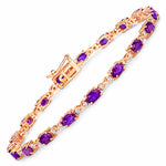 Oval Diamond Accent Bracelet
