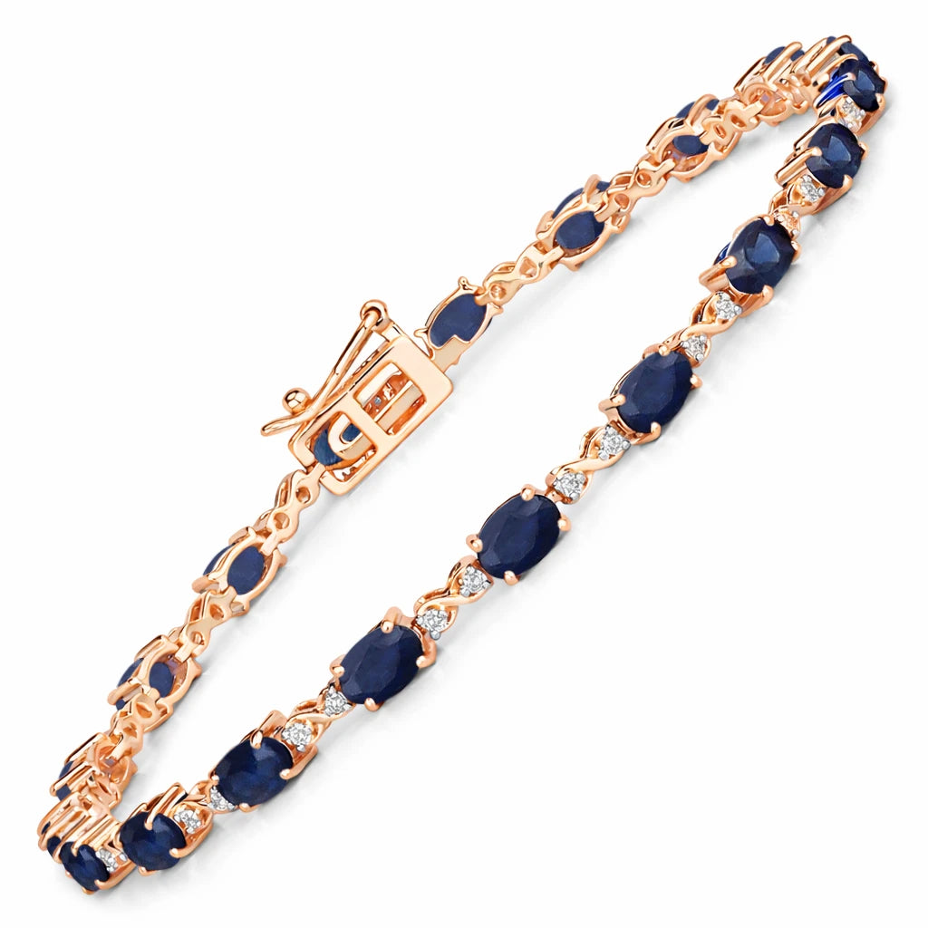 Oval Diamond Accent Bracelet