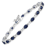 Oval Diamond Accent Bracelet