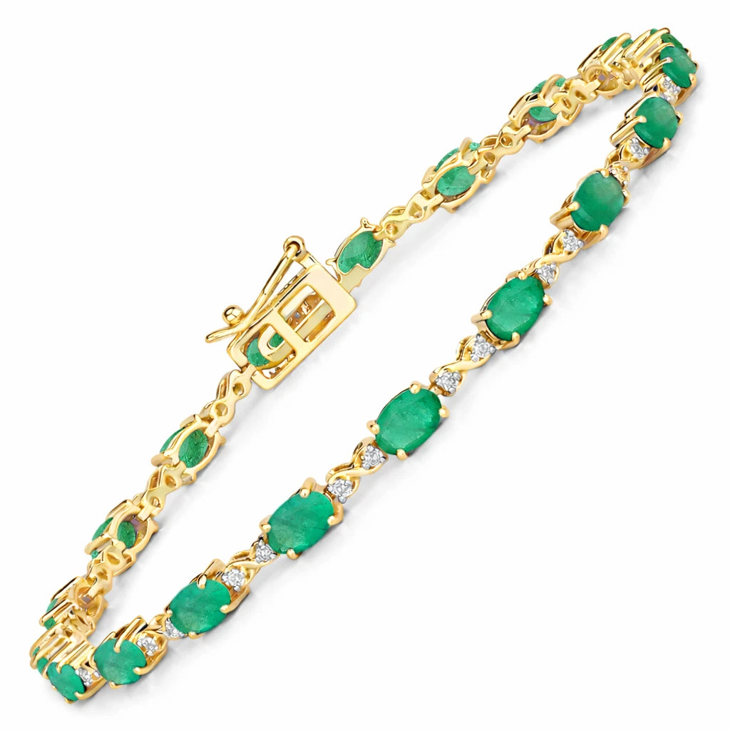 Oval Diamond Accent Bracelet