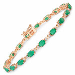 Oval Diamond Accent Bracelet