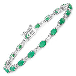 Oval Diamond Accent Bracelet