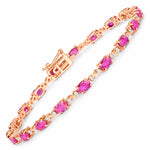 Oval Diamond Accent Bracelet
