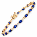 Oval Diamond Accent Bracelet