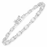 Oval Diamond Accent Bracelet