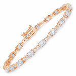 Oval Diamond Accent Bracelet
